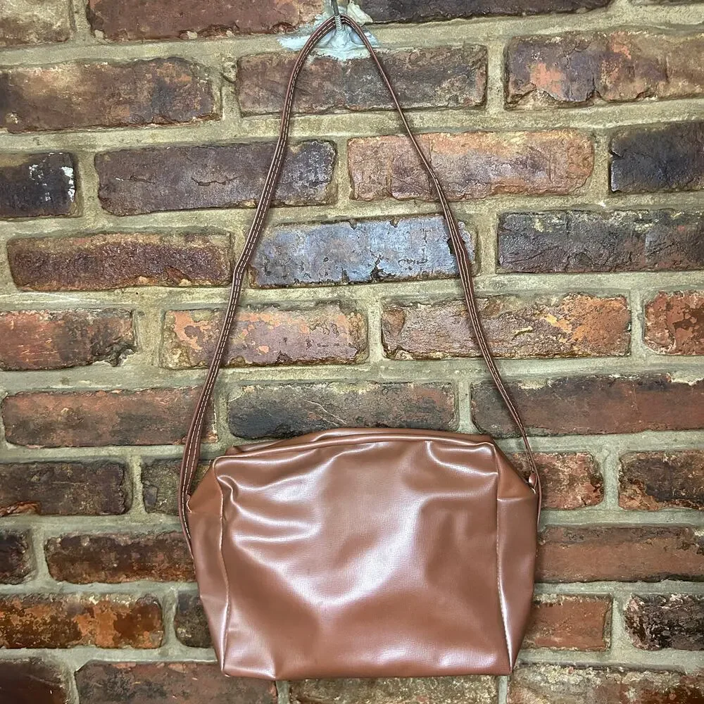 Bilora Vintage Brown Leather Camera Bag Case Tote Shoulder Strap